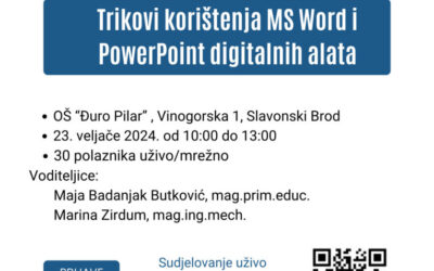 Radionica za učitelje – Digitalni alati u nastavi