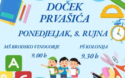 OBAVIJEST ZA RODITELJE PRVAŠIĆA