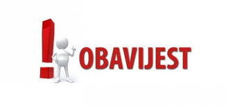 OBAVIJEST ZA UČENIKE I RODITELJE